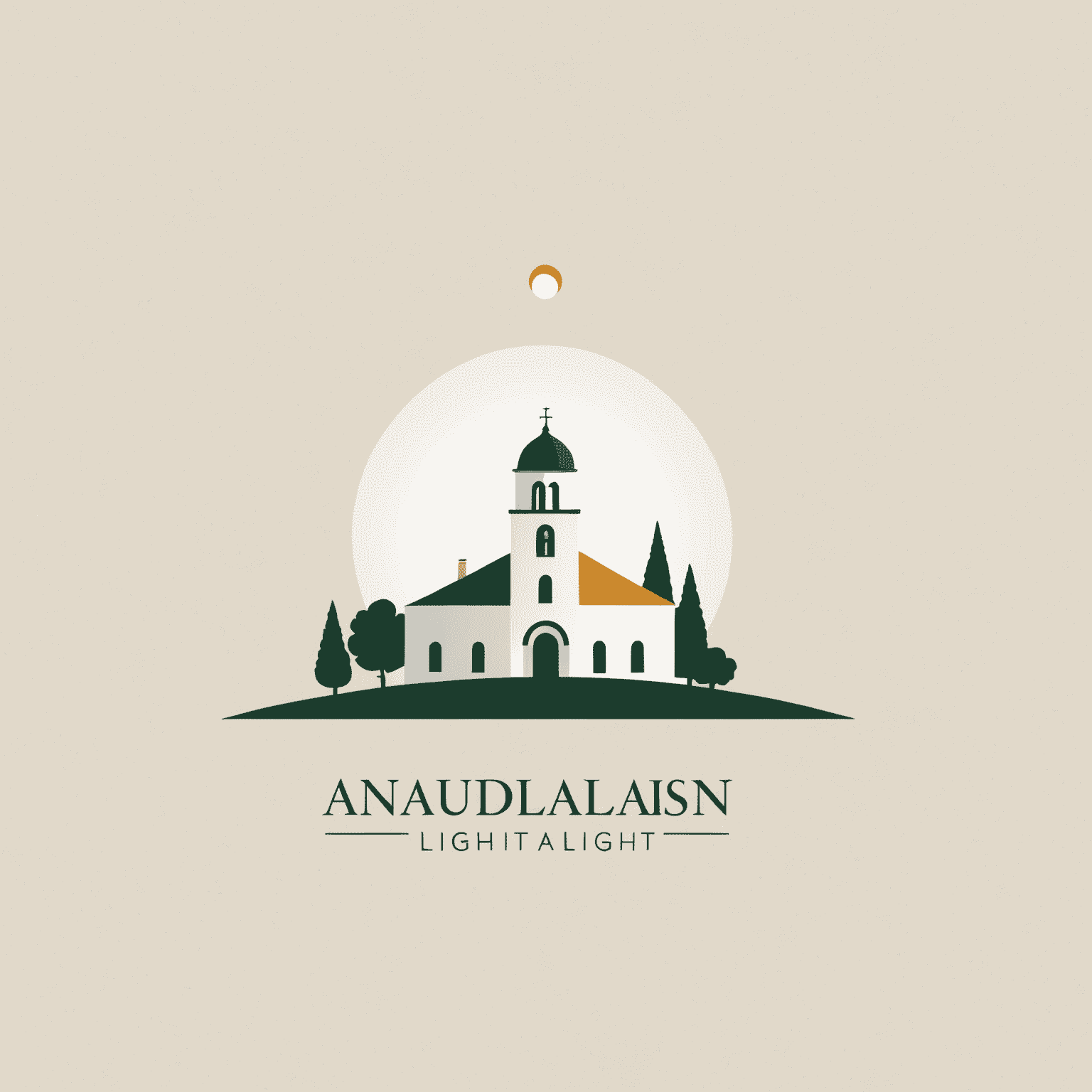 Logo de Andalusian Light: un diseño minimalista que evoca la luz y la arquitectura de los pueblos blancos de Andalucía