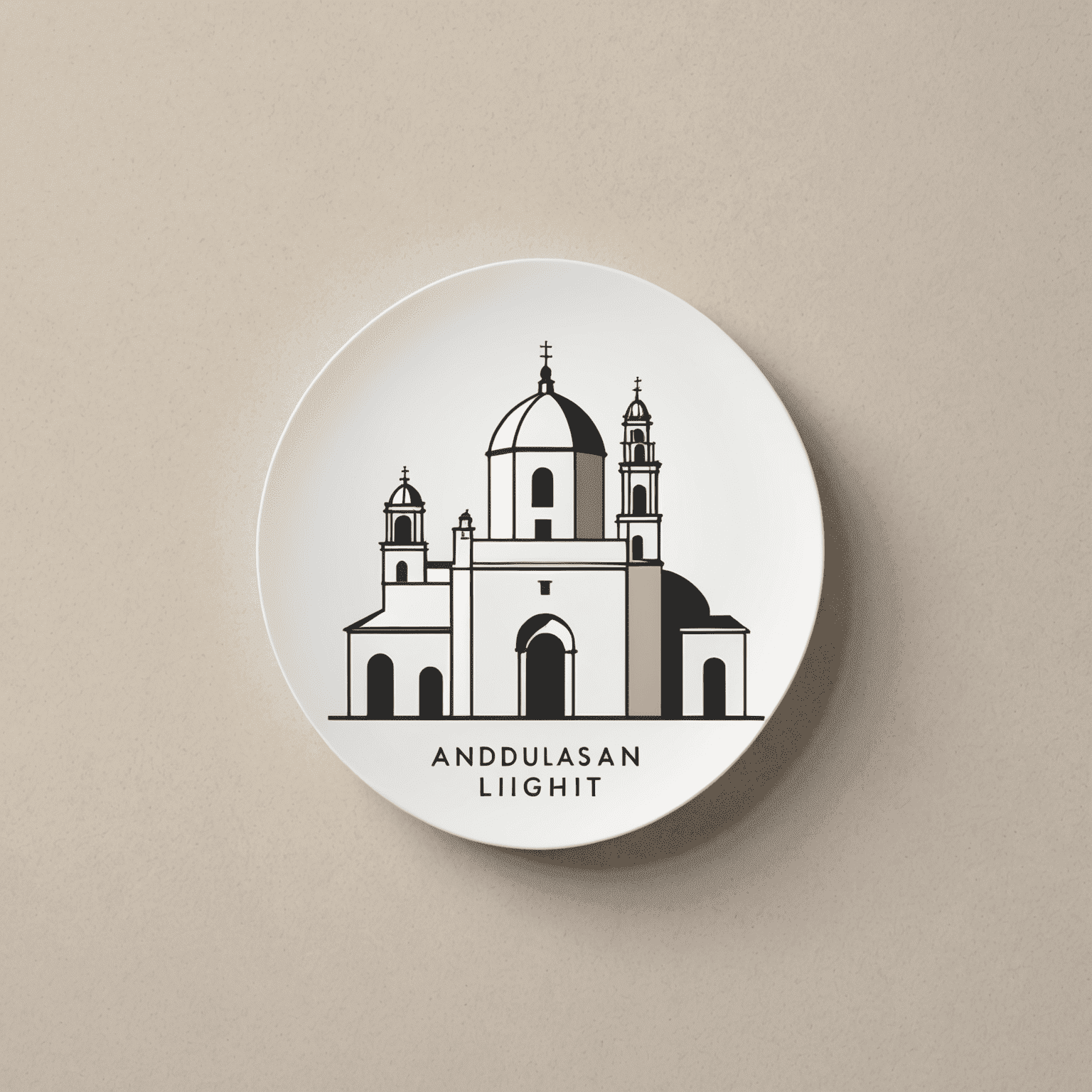 Logo de Andalusian Light: un diseño minimalista que evoca la luz y la arquitectura de los pueblos blancos de Andalucía