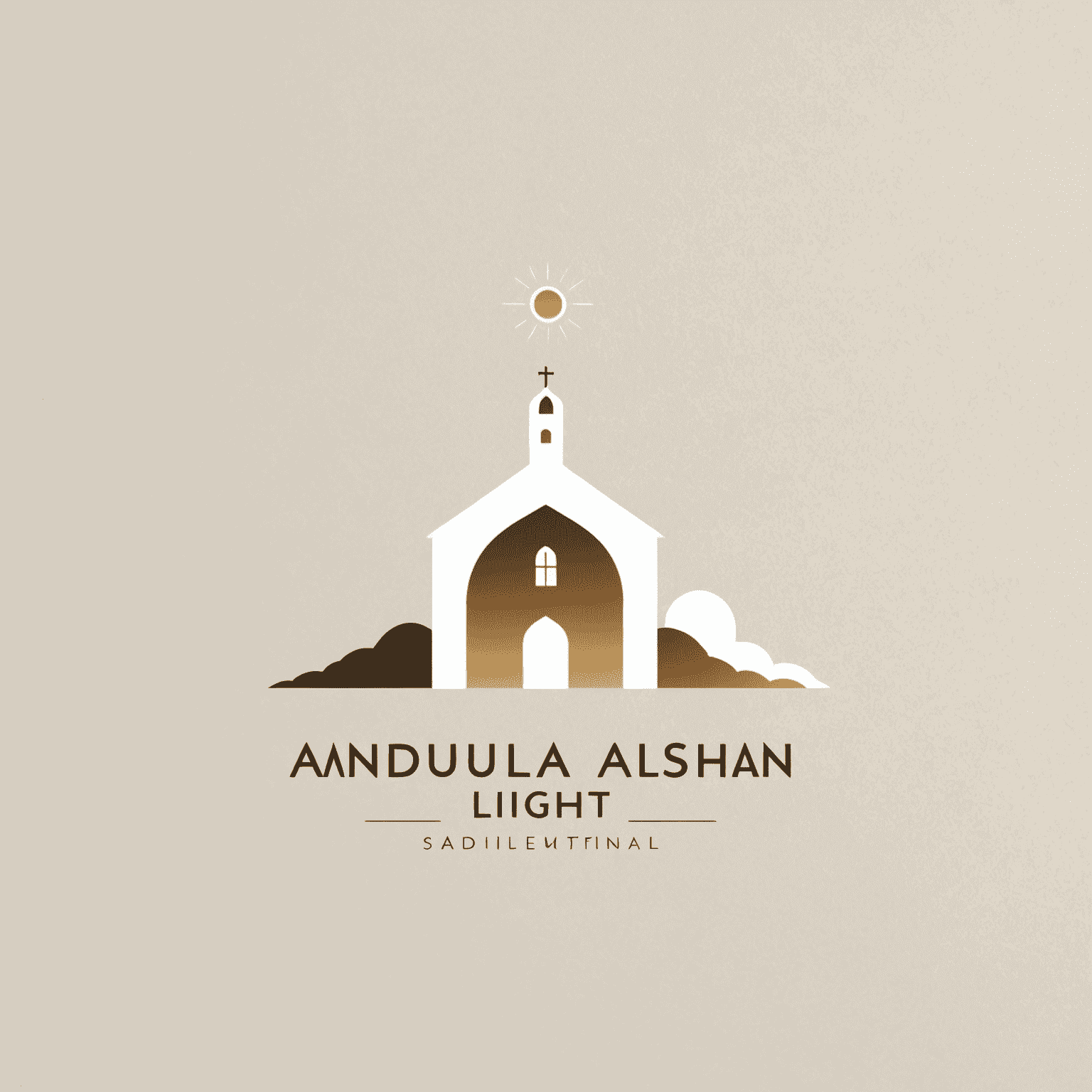 Logo de Andalusian Light: un diseño minimalista que evoca la luz y la arquitectura de los pueblos blancos de Andalucía